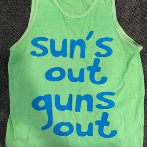 Suns Out Guns Out tank top